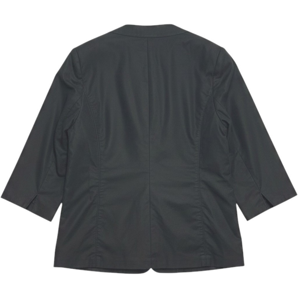 Marina Rinaldi Black Stretch Cotton Safari Utility Blazer Jacket Designer 25 - Picture 2 of 7
